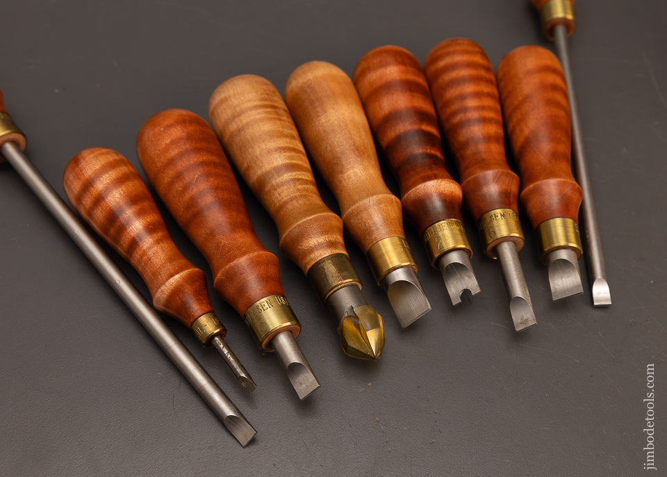 Mint-9-Piece-LIE-NIELSEN-Screwdriver-Set-with-Counter-Sink-118134