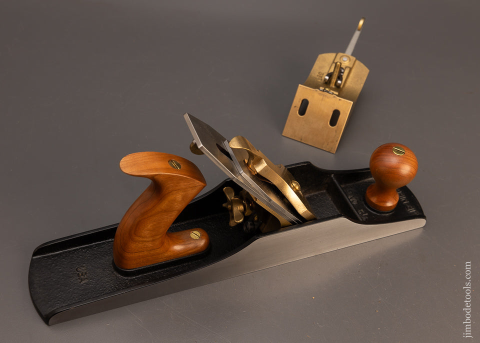 Near-Mint-LIE-NIELSEN-No.-5-1/2-JUMBO-Jack-Plane-with-2-Frogs-50°-and-55°-118156