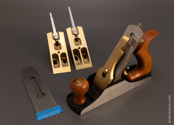 Near-Mint-LIE-NIELSEN-No.-3-Smooth-Plane-with-3-Frogs-&-Spare-Iron-45°,-50°,-55°-118157