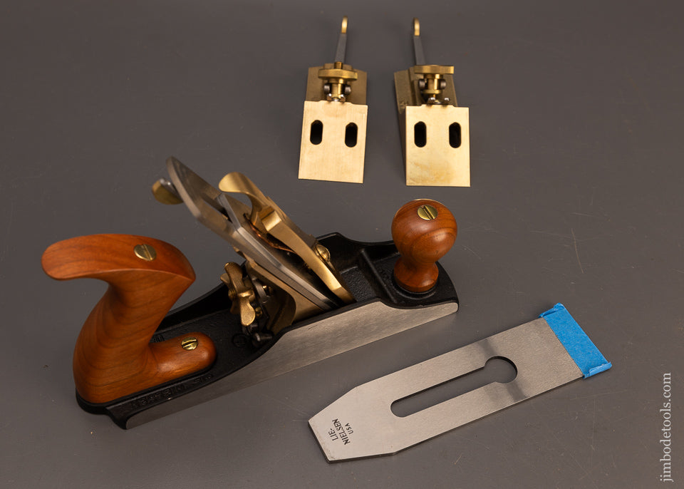 Near-Mint-LIE-NIELSEN-No.-3-Smooth-Plane-with-3-Frogs-&-Spare-Iron-45°,-50°,-55°-118157