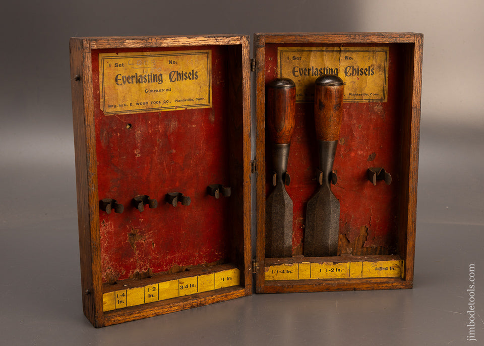Very-Rare-Original-Box-&-GEO.-E.-WOOD-Everlasting-Chisels-118179