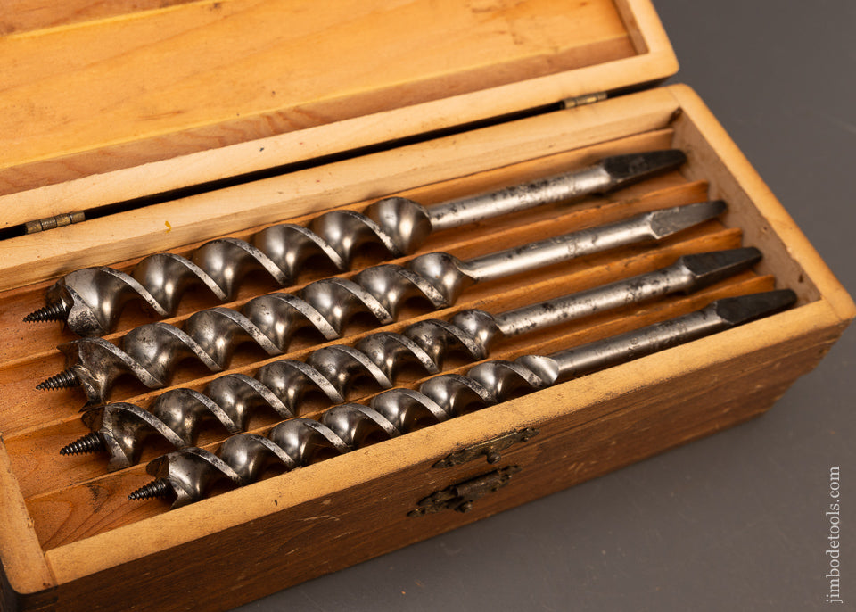 Fine-Set-of-RUSSELL-JENNINGS-Auger-Bits-in-3-Tiered-Box-118183