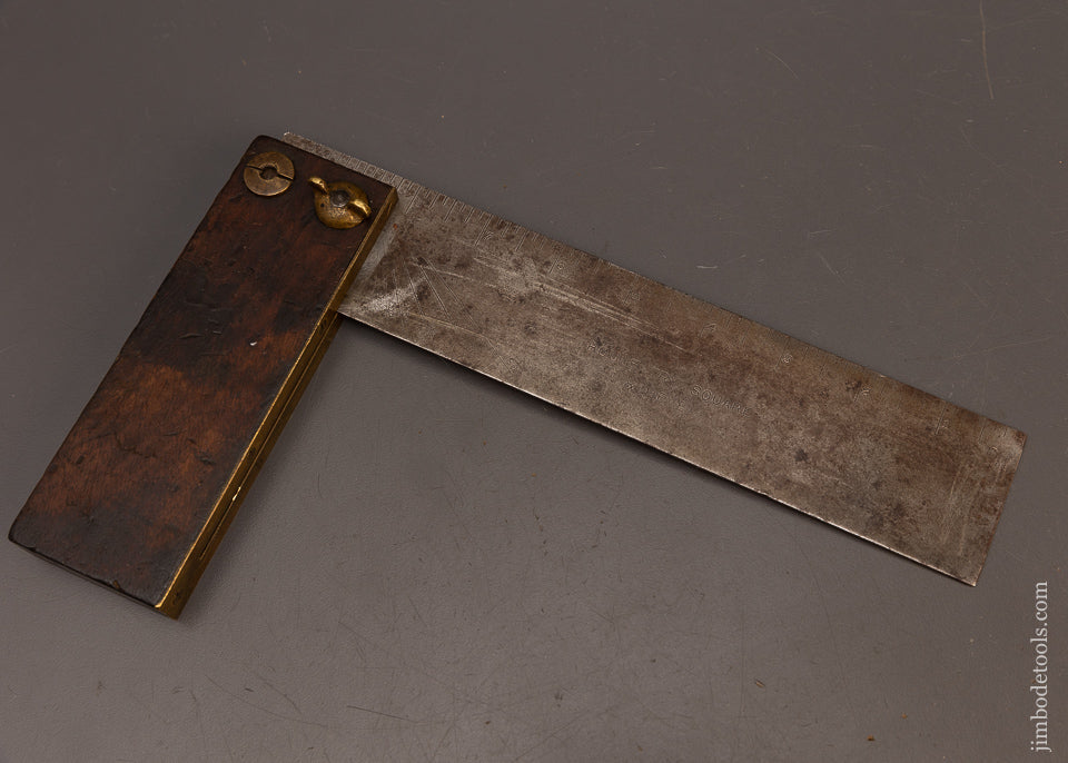 1894-HOULE-PATTERN-Combination-Try-Square-&-Bevel-118204
