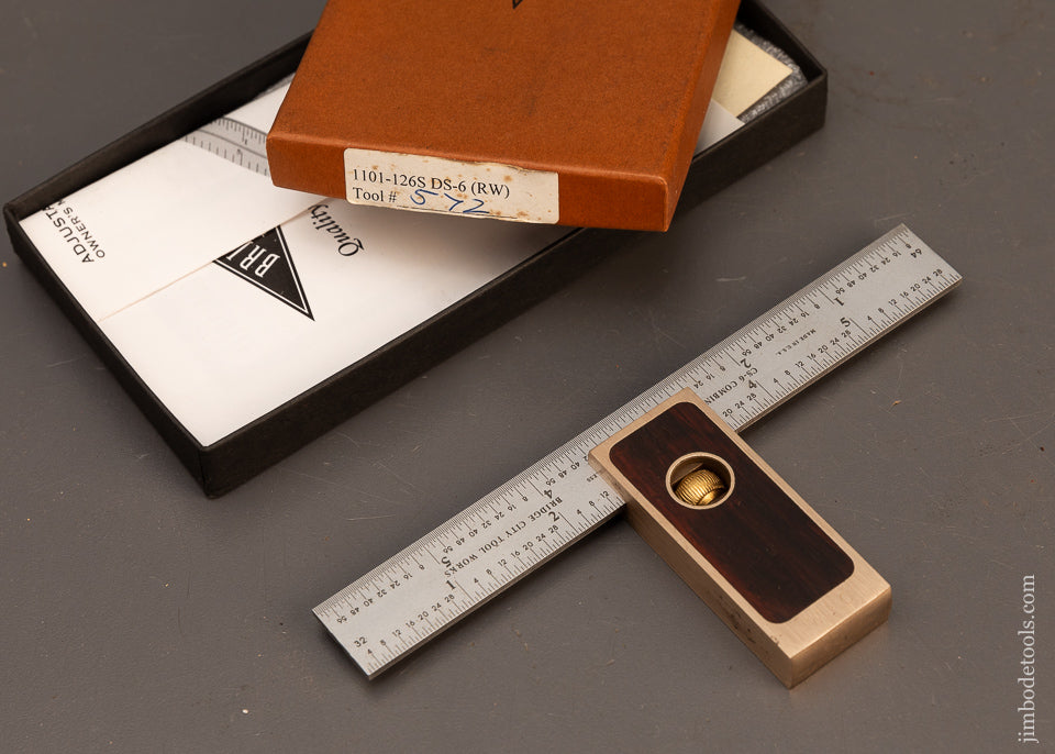 Mint-in-Box-Rosewood-BRIDGE-CITY-TOOL-WORKS-Double-Square-118242