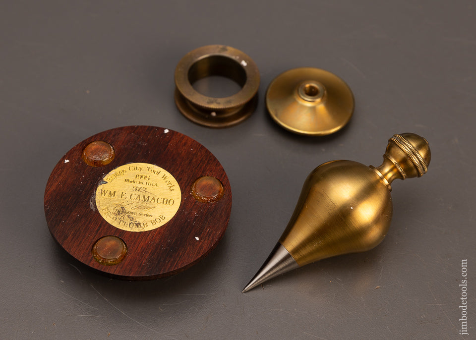 BRIDGE-CITY-TOOL-WORKS-PB-9-Plumb-Bob-Set-with-Small-&-Large-Bobs-Near-Mint-in-Box-118245