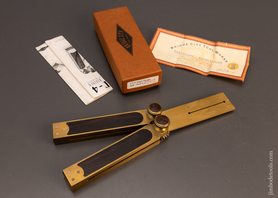 BRIDGE-CITY-TOOL-WORKS-CT-4-Angle-Divider-Mint-in-Box-118252