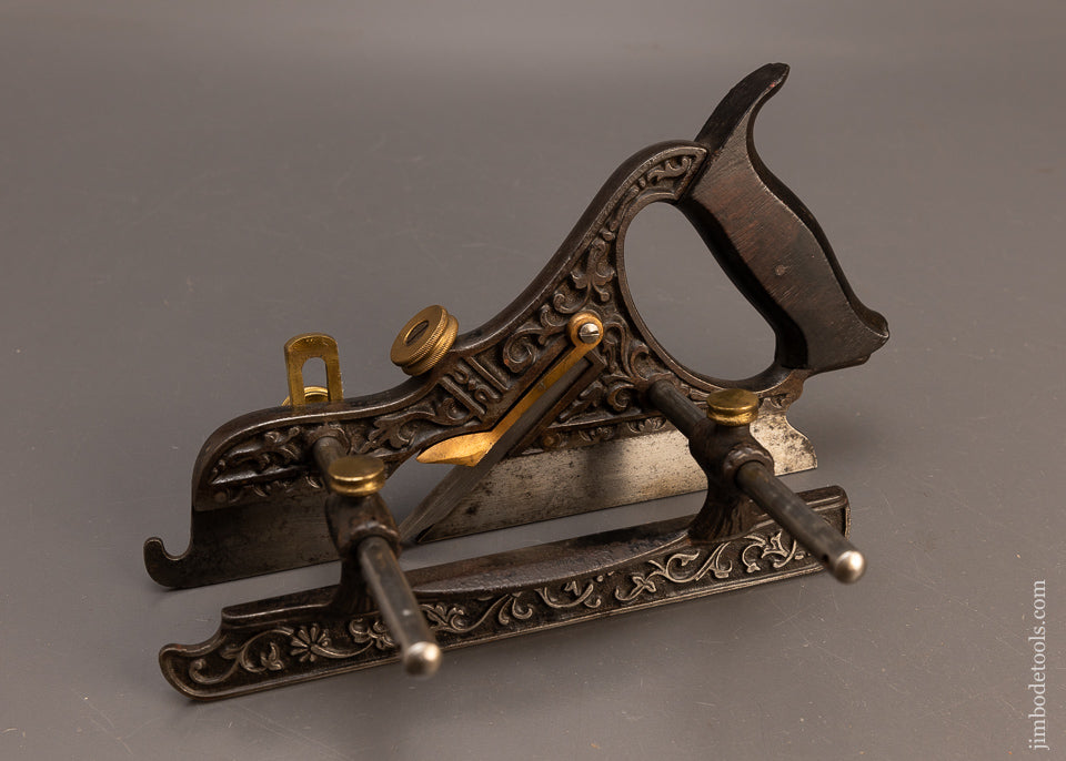 Gorgeous,-Ornate-STANLEY-No.-43-MILLER’S-PATENT-Plow-Plane-118272