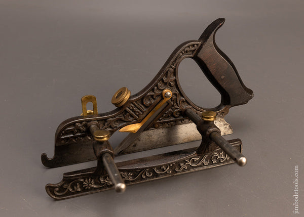 Gorgeous,-Ornate-STANLEY-No.-43-MILLER’S-PATENT-Plow-Plane-118272