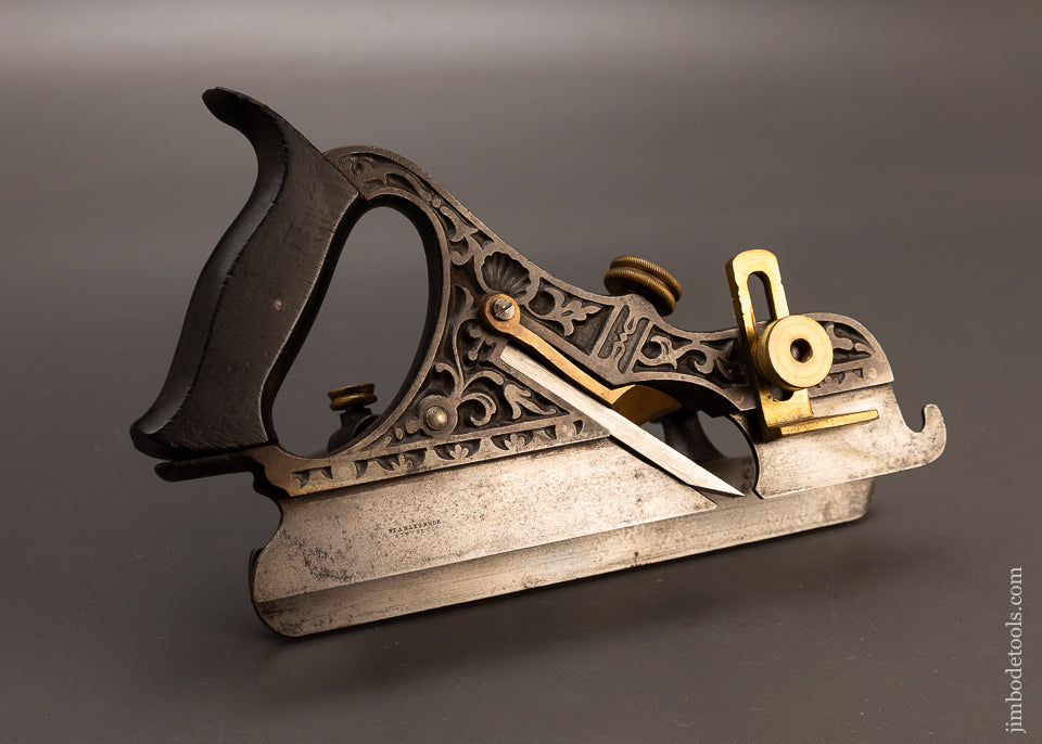 Gorgeous,-Ornate-STANLEY-No.-43-MILLER’S-PATENT-Plow-Plane-118272