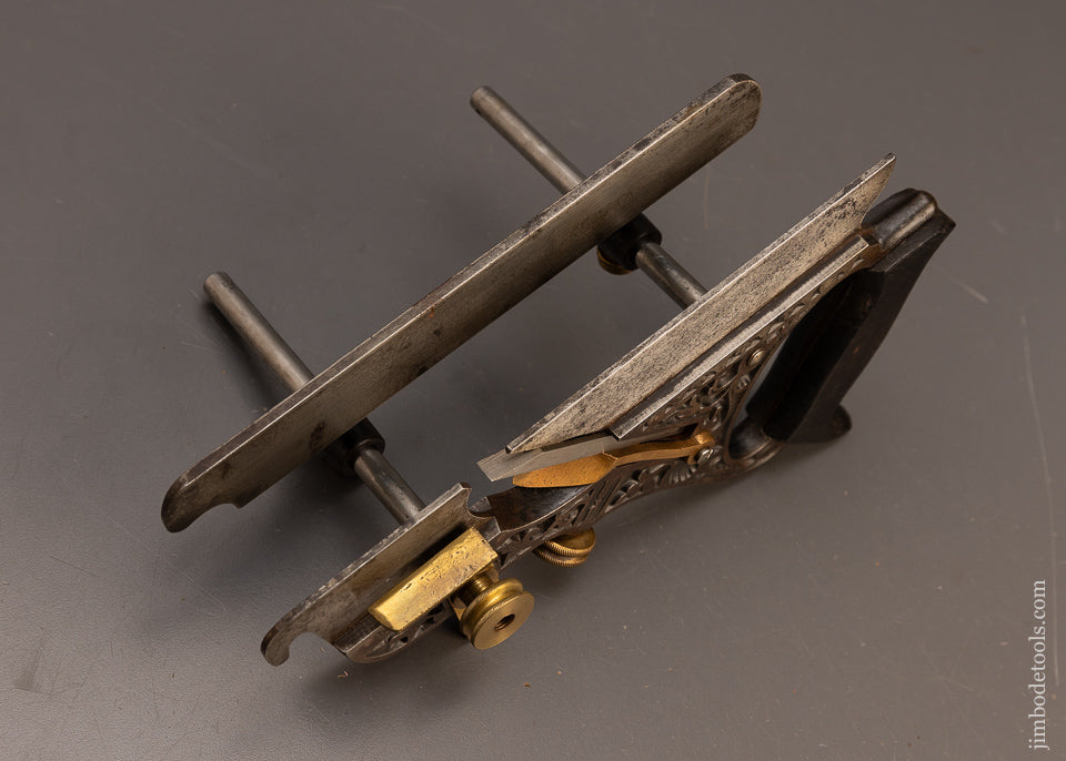 Gorgeous,-Ornate-STANLEY-No.-43-MILLER’S-PATENT-Plow-Plane-118272