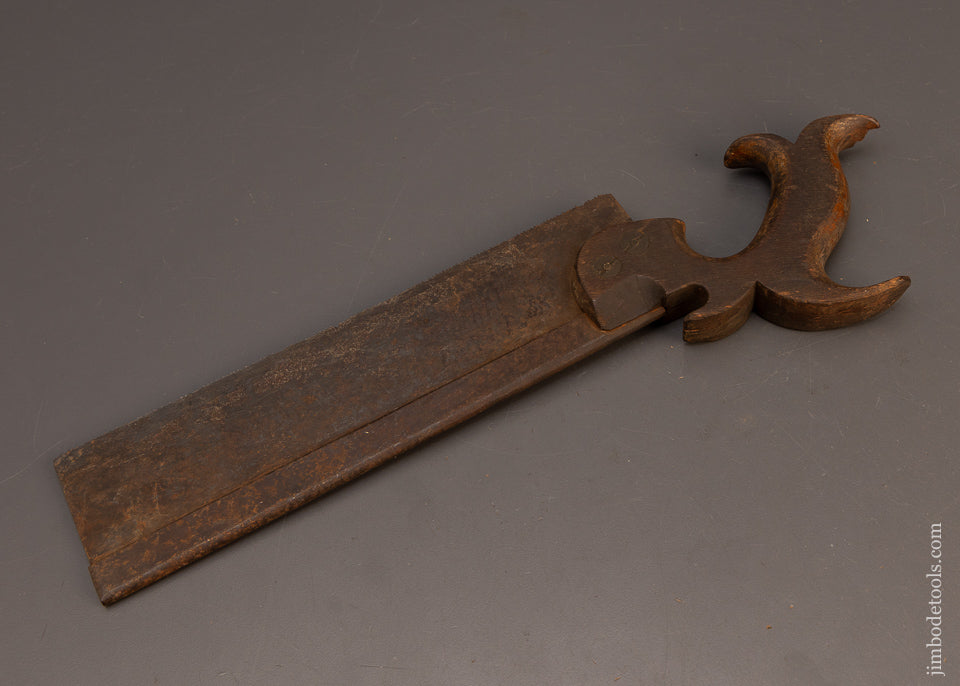 Rare-J.-FLINT-ROCHESTER-NY,-10-Inch-Back-Saw-118278