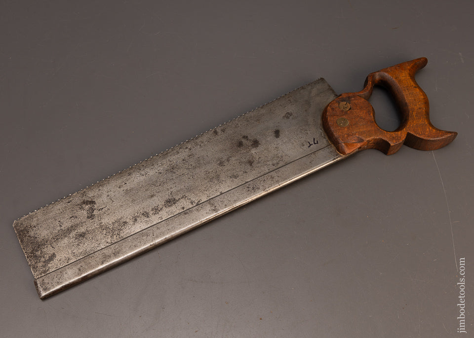 Very-Rare-DENNISTOON-&-DISBROW-NY-Back-Saw-German-Steel-118282