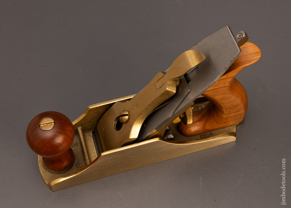 Discontinued-BRONZE-LIE-NIELSEN-No.-2-Smooth-Plane-Near-Mint-in-Box-118285