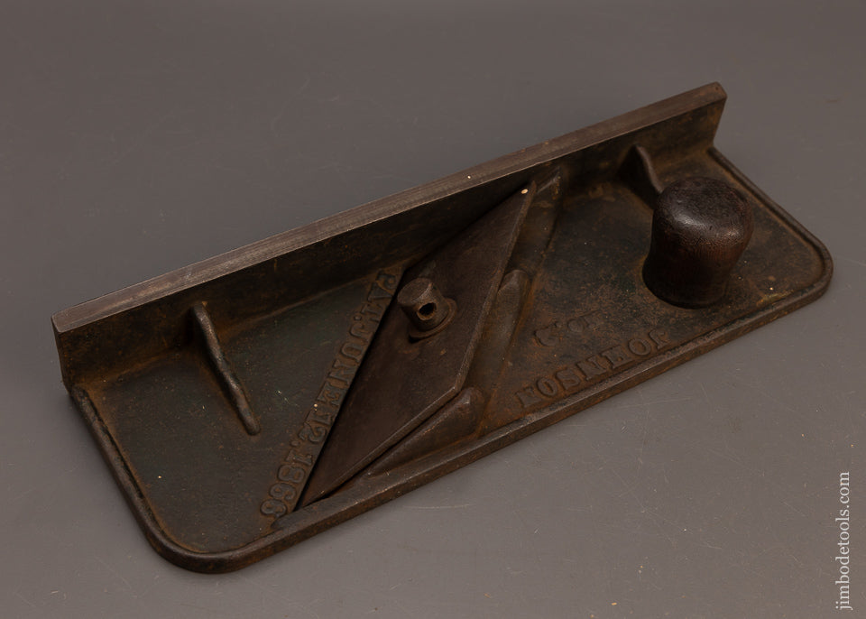 Rare-JOHNSON-PATENT-JUNE-12,-1866-Skewed-Chute-Board-Plane-Shoot-Board-118289