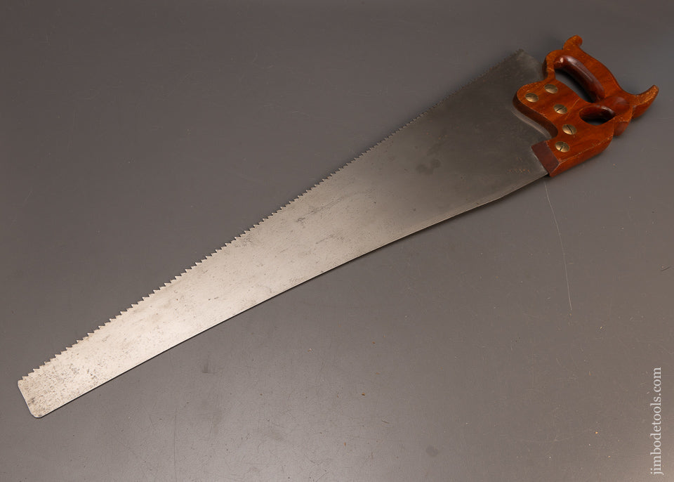 Excellent-Mint-DISSTON-No.-D-8-Thumb-Hole-Rip-Hand-Saw-118294
