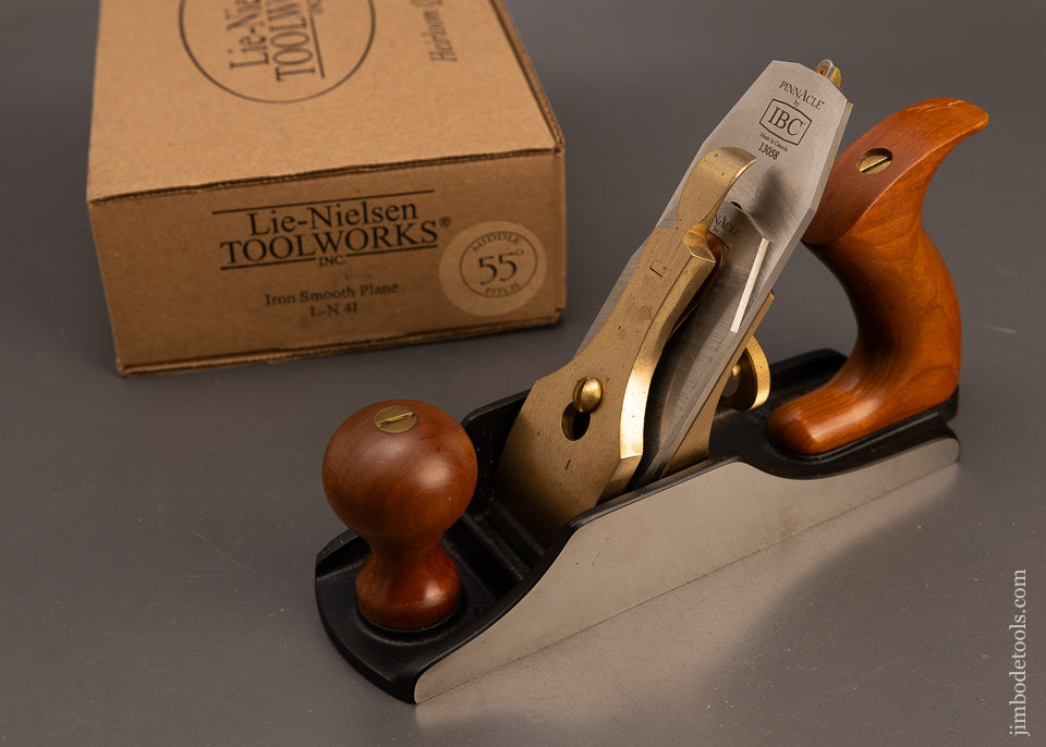 LIE-NIELSEN-No.-4-Smooth-Plane-with-55°-Frog-Mint-in-Box-118300