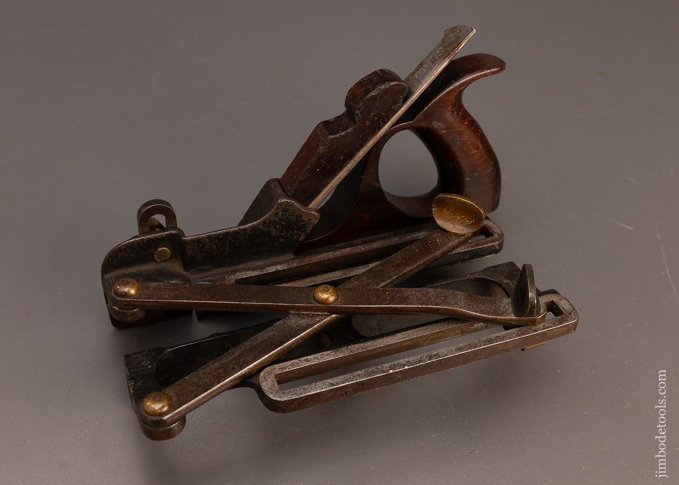 Marvelous-MORRIS-PATENT-MAR.-21,-1871-Scissor-Arm-Plow-Plane-118308