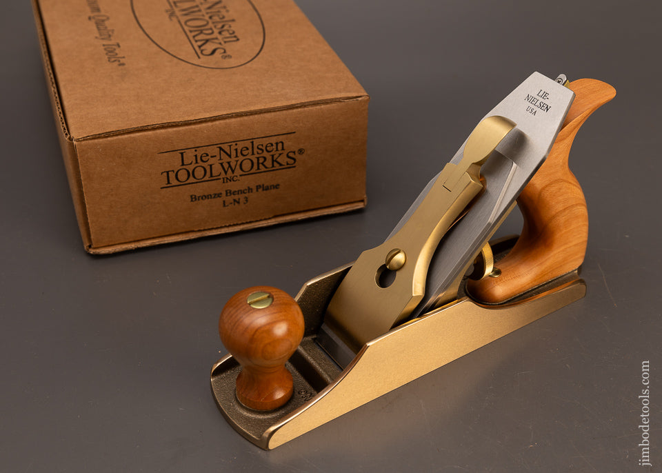 Out-of-Stock-&-Unavailable-BRONZE-LIE-NIELSEN-No.-3-Smooth-Plane-Mint-in-Box-Unused-118319