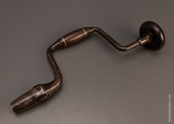 Very-Fine-8-Inch-CHANTRALL-PATENT-Bit-Brace-with-Rosewood-&-Pewter-118323