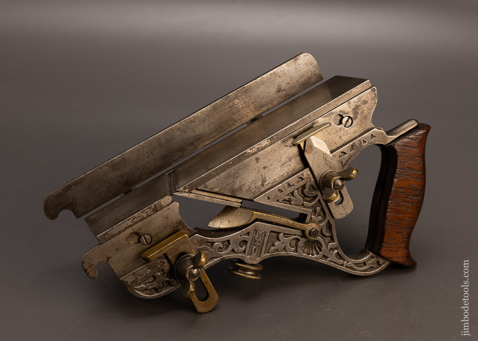 Ornate-MILLERS-PATENT-STANLEY-No.-41-Plow-&-Fillester-Plane-118342