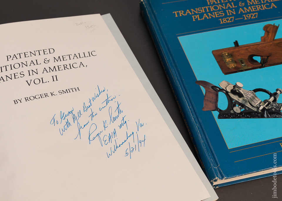 PTAMPIA-Book-Set:-PATENTED-TRANSITIONAL-&-METALLIC-PLANES-IN-AMERICA-VOLUMES-I-&-II-by-Roger-K.-Smith-118352