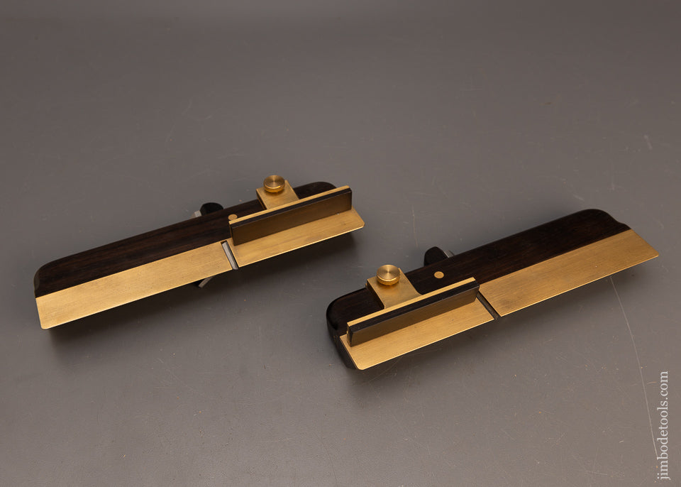 Mint-in-Box-Pair-of-H.N.T.-GORDON-Ebony-Side-Rabbet-Planes-with-3-Dovetail-Fences-118393