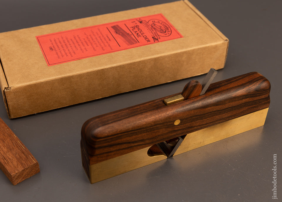 H.N.T. GORDON Macassar Ebony 1 Inch Shoulder Plane Mint in Box118408