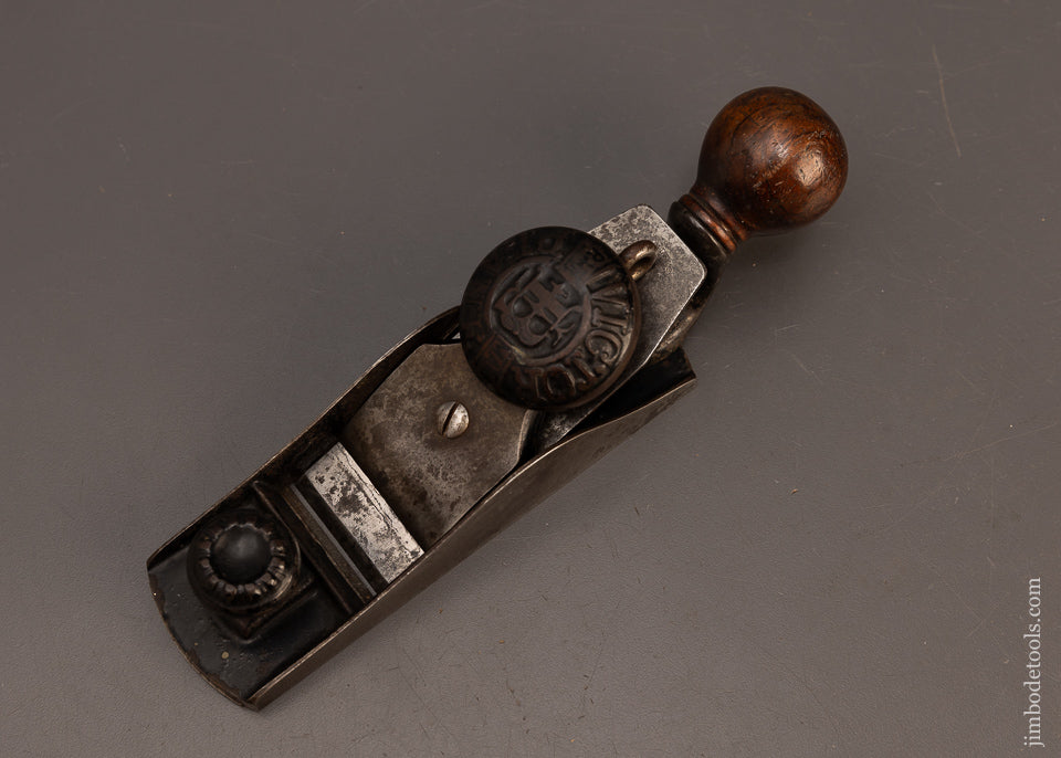 Rare & Fine BAILEY VICTOR No. 1 1/2 Tail Handle Block Plane with Adjustable Mouth - 118417