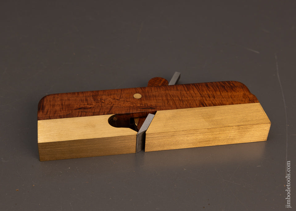 H.N.T.-GORDON-3/4-Inch-Shoulder-Plane-in-Ringed-Mulga-Dead-Mint-in-Box-118422A