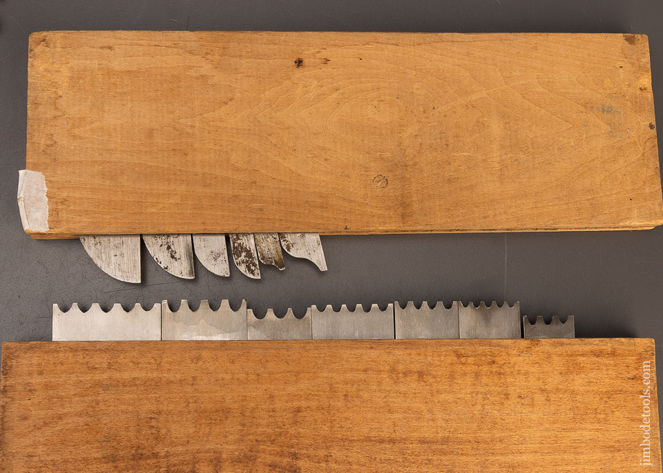 Extremely-Rare-Complete-Set-of-SPECIAL-CUTTERS-for-STANLEY-No.-55-Combination-Plane-118425