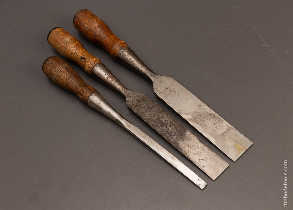 Fine-Set-of-3-STANLEY-No.-20-Everlasting-Chisels-118455