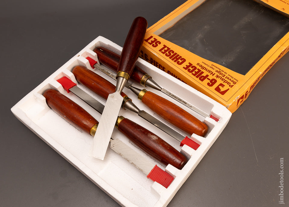 6-Piece-Bevel-Edge-Chisel-Set-with-Paddock-Handles-by-FOOTPRINT-Mint-in-Box-118457