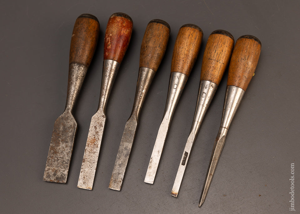 Good-Set-of-6-STANLEY-No.-50-EVERLASTING-Chisels-118460