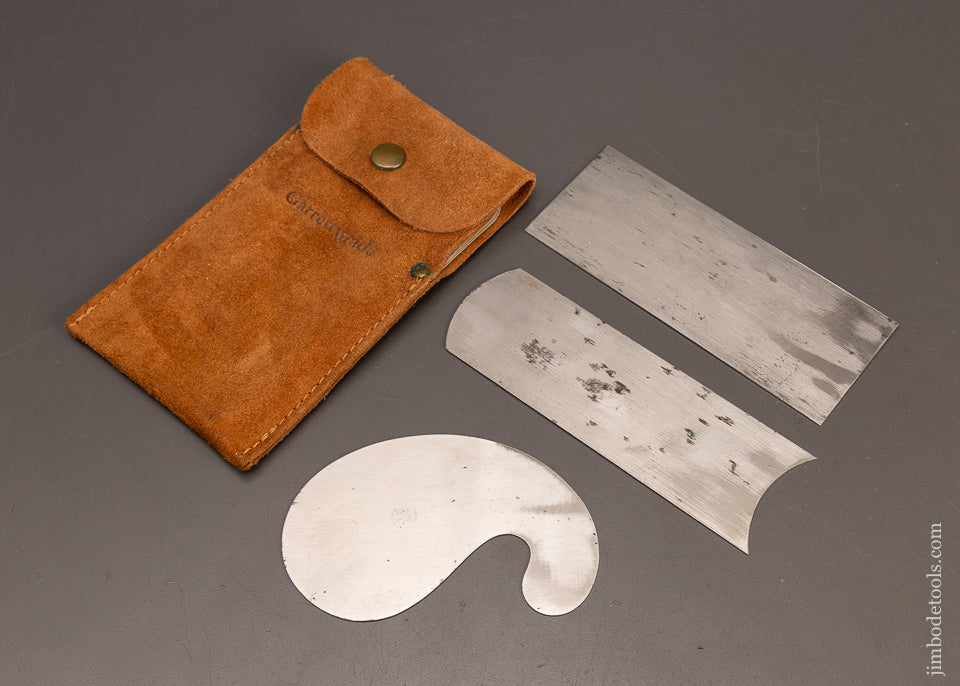 GARRETT WADE Card Scraper Set in Leather Case118472
