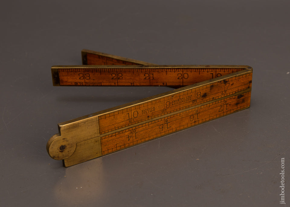 Extra Fine Full Bound STANLEY No. 72 1/2 Boxwood Folding Rule118490