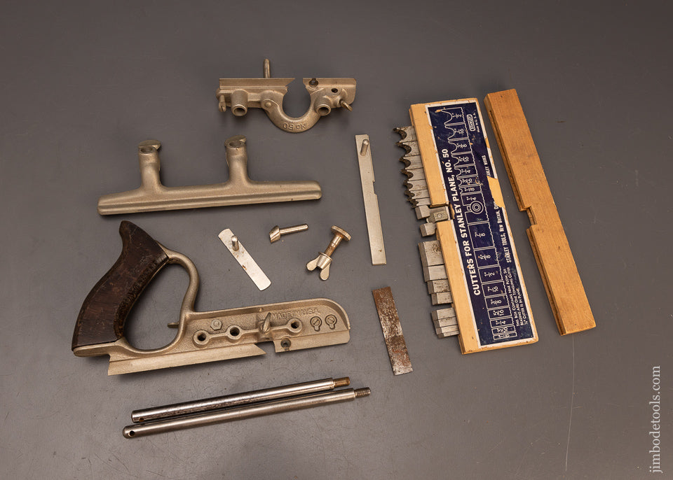 USA Model STANLEY No. 50 Plow Plane 100% Complete Near Mint118500