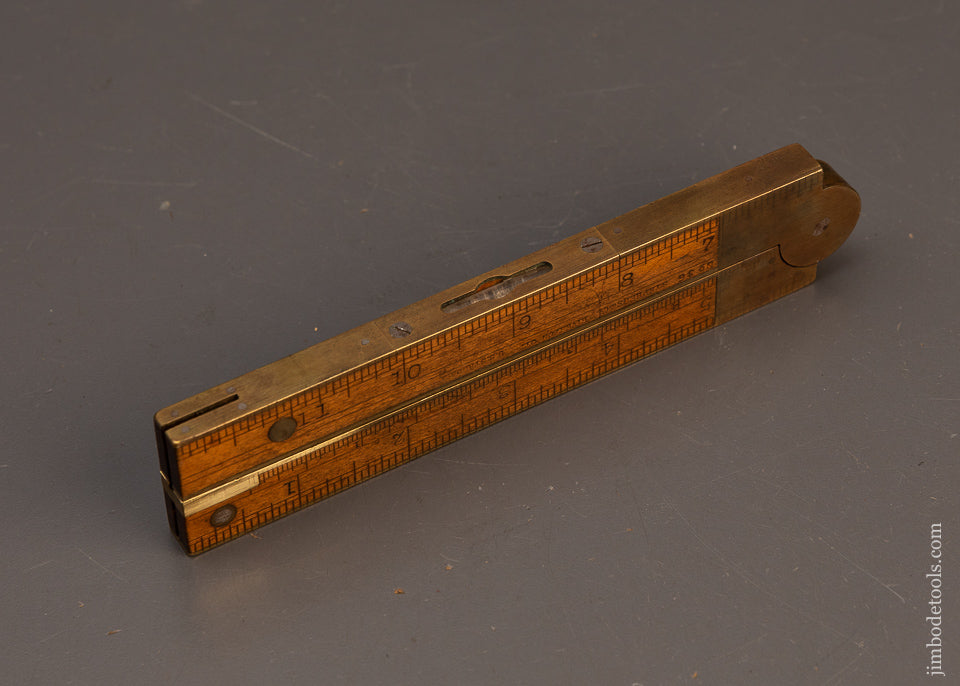 STEPHENS-&-CO.-No.-36-Combination-Level,-Boxwood-Rule,-Protractor,-Inclinometer-118501