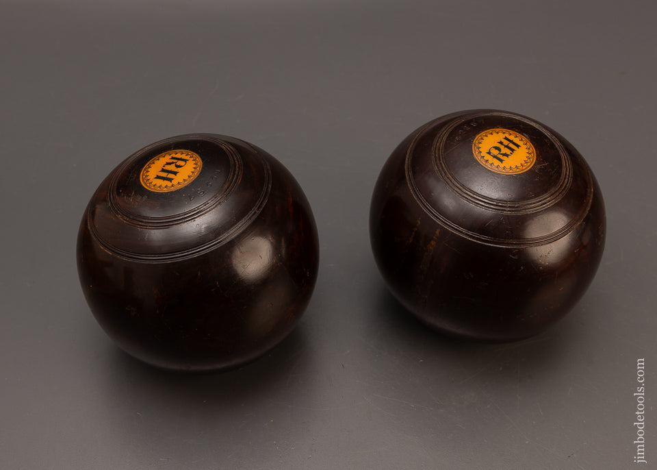 Stunning-4-1/2-Inch-Mint-Pair-of-Lignum-Vitae-Bowls-118519