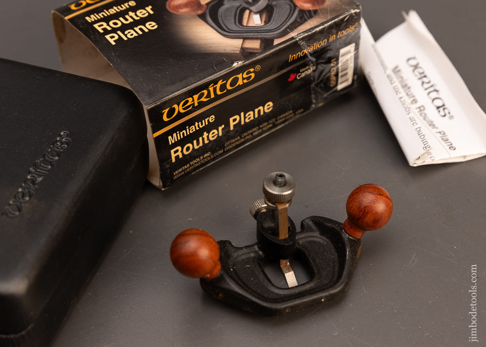 Veritas Mini Router Mint in Box LEE VALLEY VERITAS Mini Router Plane - 118524 – Jim Bode Tools