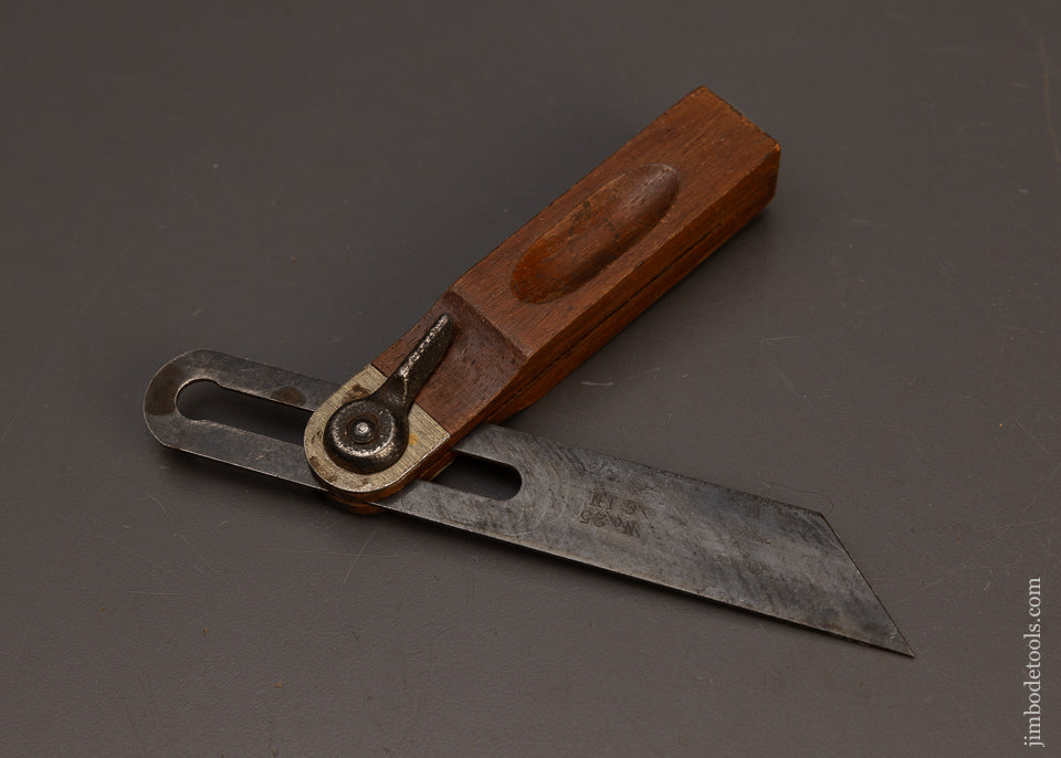 Extra-Fine-6-Inch-STANLEY-No.-25-Rosewood-Bevel-Square-118577