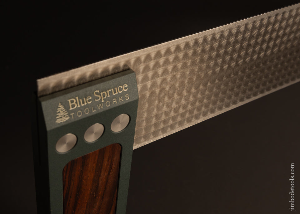Stunning-Engine-Turned-12-Inch-Try-Square-with-Rosewood-Infill-Mint-118584