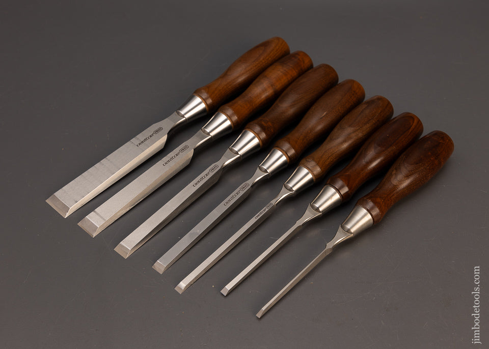 Near-Mint-Set-of-7-VERITAS-PM-VII-Bevel-Edge-Bench-Chisels-Lee-Valley-118602