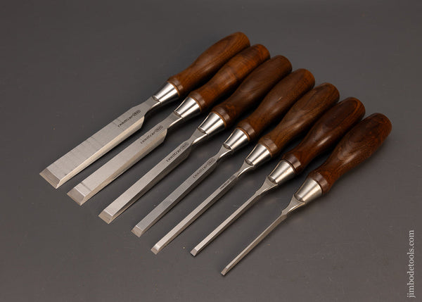 Near-Mint-Set-of-7-VERITAS-PM-VII-Bevel-Edge-Bench-Chisels-Lee-Valley-118602