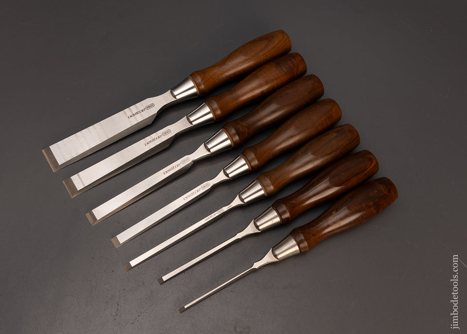 Near-Mint-Set-of-7-VERITAS-PM-VII-Bevel-Edge-Bench-Chisels-Lee-Valley-118602