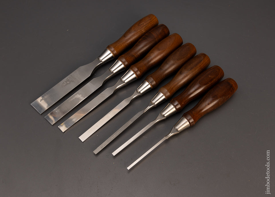 Near-Mint-Set-of-7-VERITAS-PM-VII-Bevel-Edge-Bench-Chisels-Lee-Valley-118602