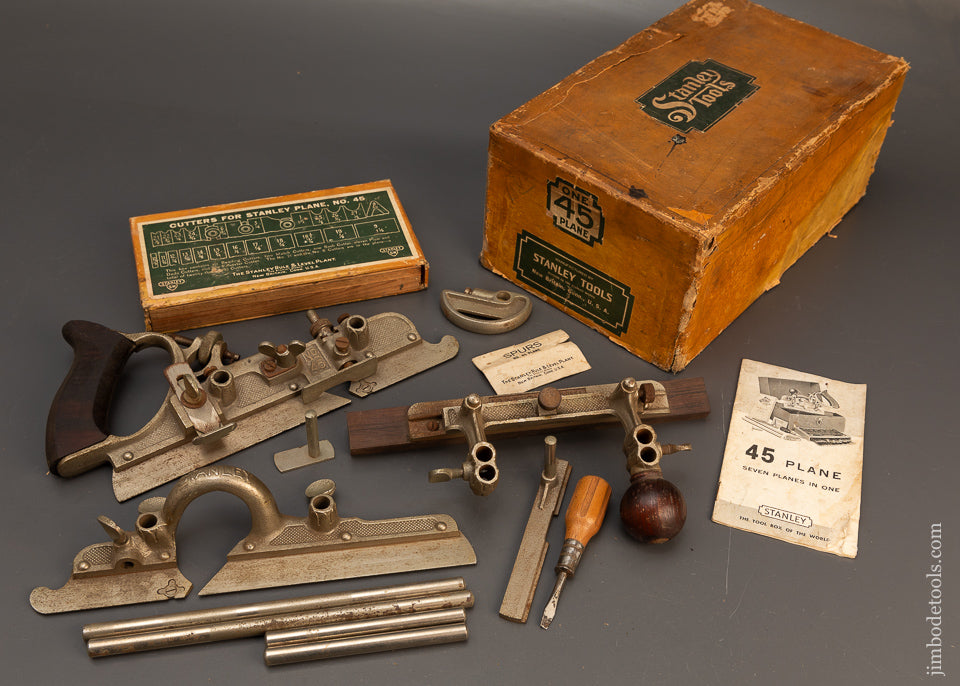 Unused-&-100%-Complete-STANLEY-No.-45-Combination-Plane-118632