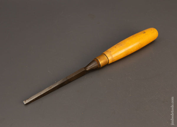 Extra-Fine-MARPLES-(Unmarked)-Boxwood-Handled-Mortise-Chisel-1/4-x-11-3/4”-118683