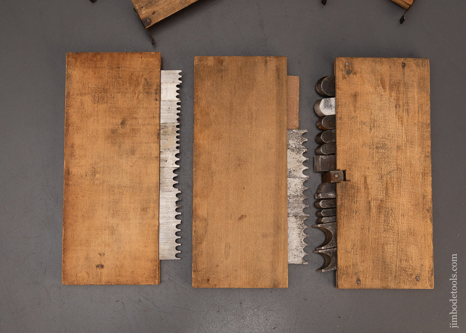 Extremely-Rare-SPECIAL-Cutter-Set-for-STANLEY-No.-45-Combination-Plow-Plane-118685