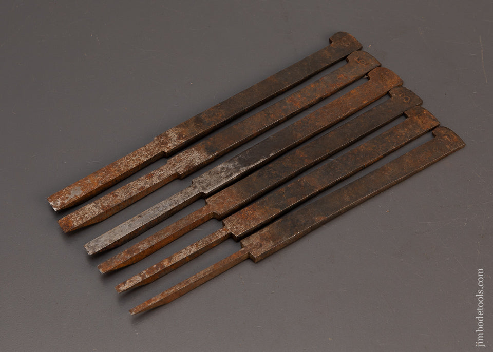 Good-User-Matched-Set-of-6-Plow-Plane-Irons-118756
