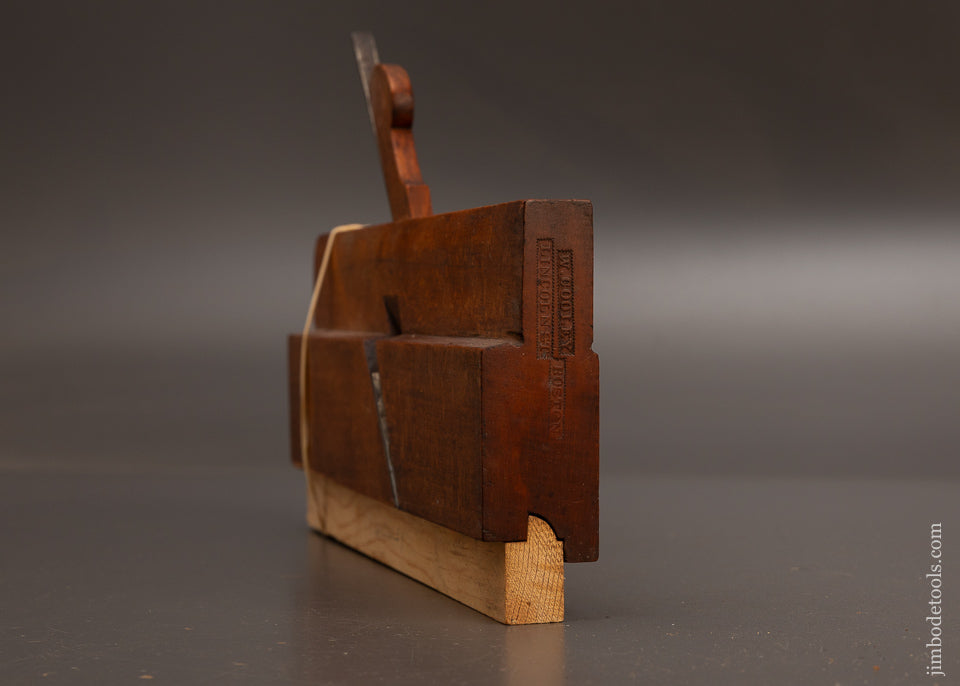 Rare-&-Extra-Fine-4-STAR-Sash-Moulding-Plane-by-W.-COOLEY-BOSTON-****-118806
